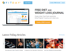 Tablet Screenshot of fitday.com